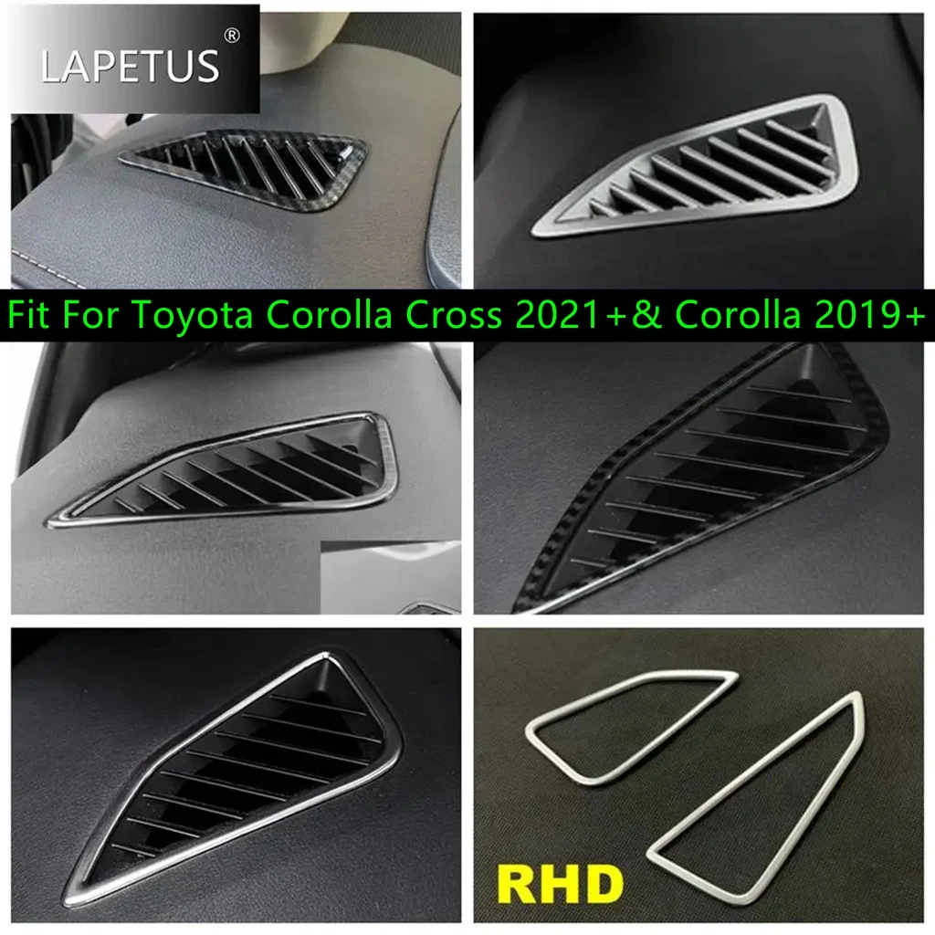 

RHD Dashboard Side Air Conditioning Outlet Vent Decoration Cover Trim For Toyota Corolla Cross 2021 - 2024 & Corolla 2019 - 2024