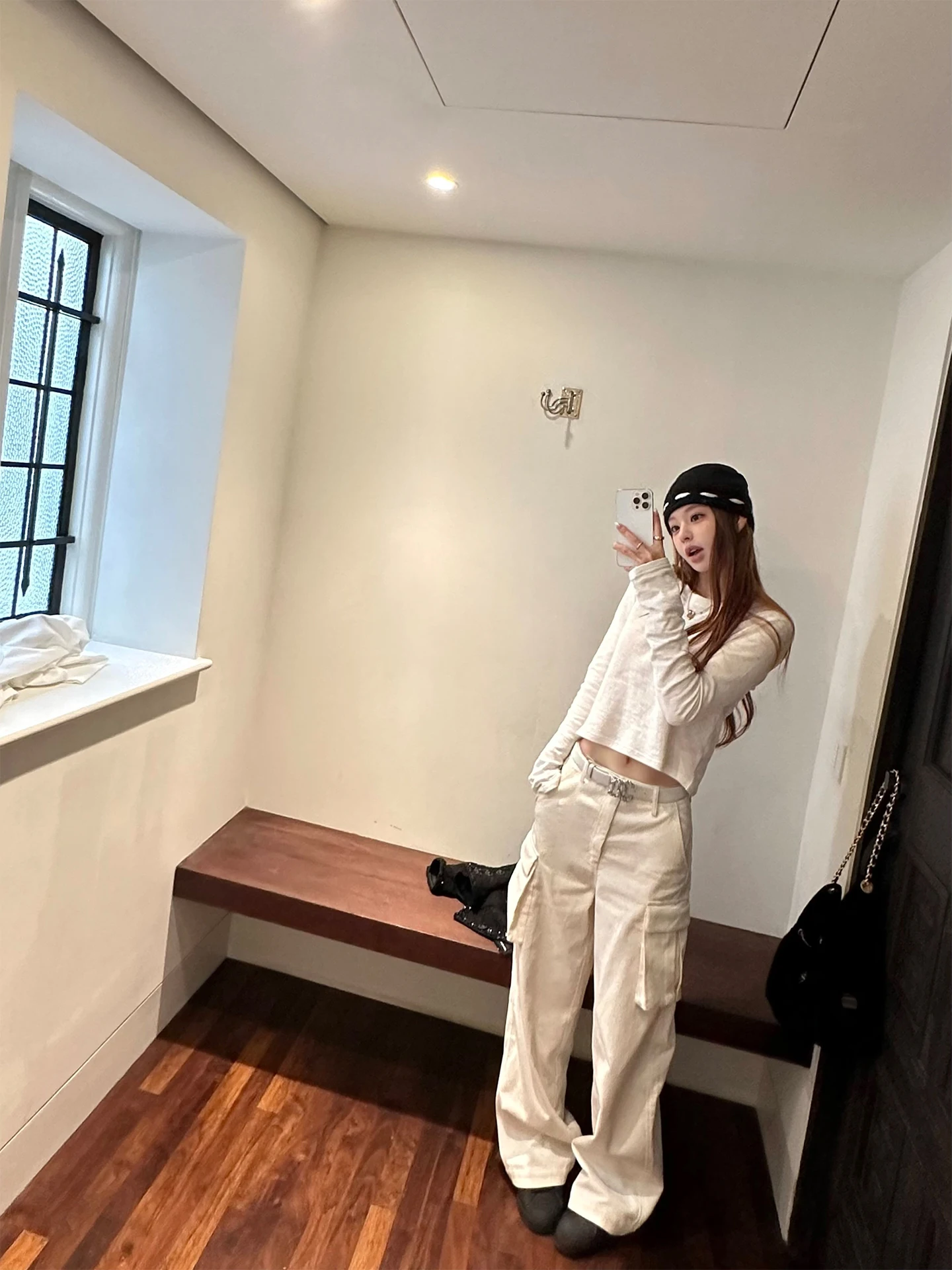 

Good Morning Fan Fan Waed 00 Cotton Loose Straight Casual Pants Women's Corduroy Workwear Trousers Comfortable Casual Pants