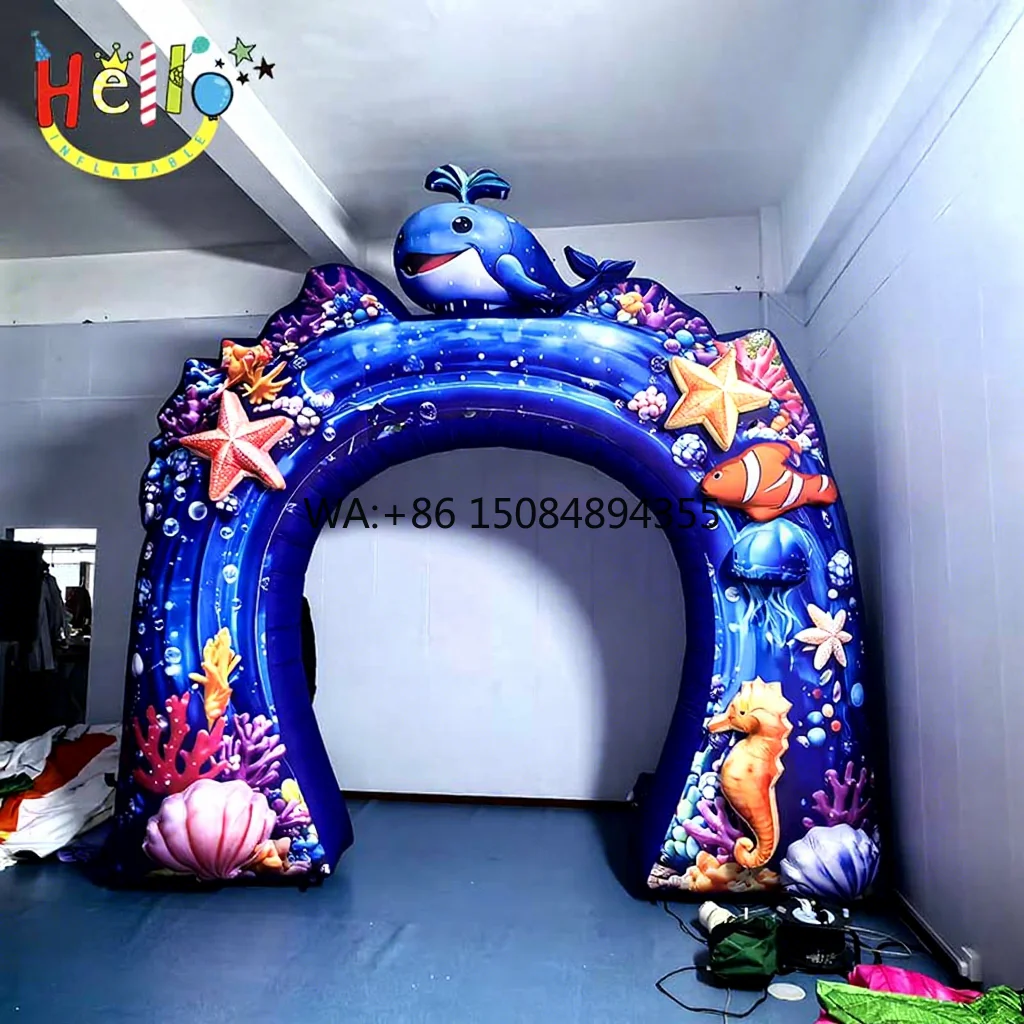 Custom DECO Inflatable Sea Arch Model with Electric Blower for Events Decoration