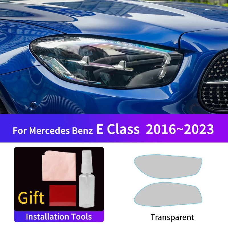 

Suitable for Mercedes-Benz E Class 2016~2023 car headlight fog tail light film,Color changing film protective stickers