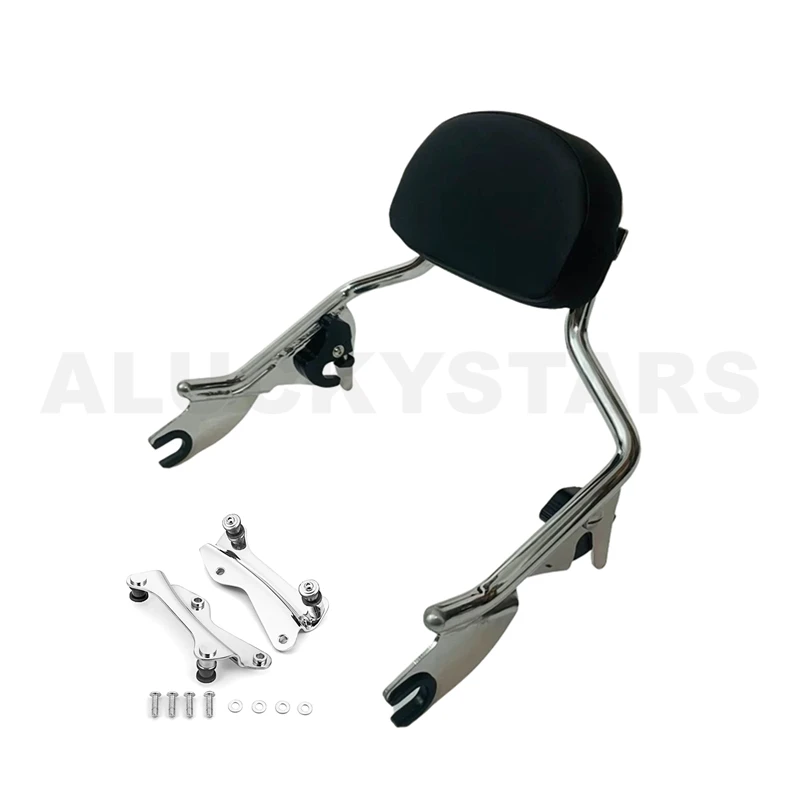 Motorfiets Korte Afneembare Passagier Rugleuning Sissy Bar Voor Harley Touring CVO Street Glide Road King Electra Road Glide 09-23 - afbeelding 1