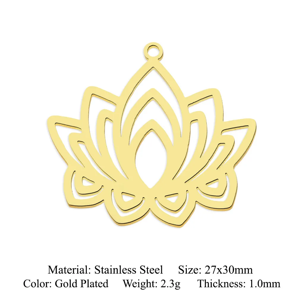 10pcs/lot Stainless Steel Om Yoga Buddha DIY Charm Pendant Wholesale Life Tree Jewelry Findings Earring Making Top Quality