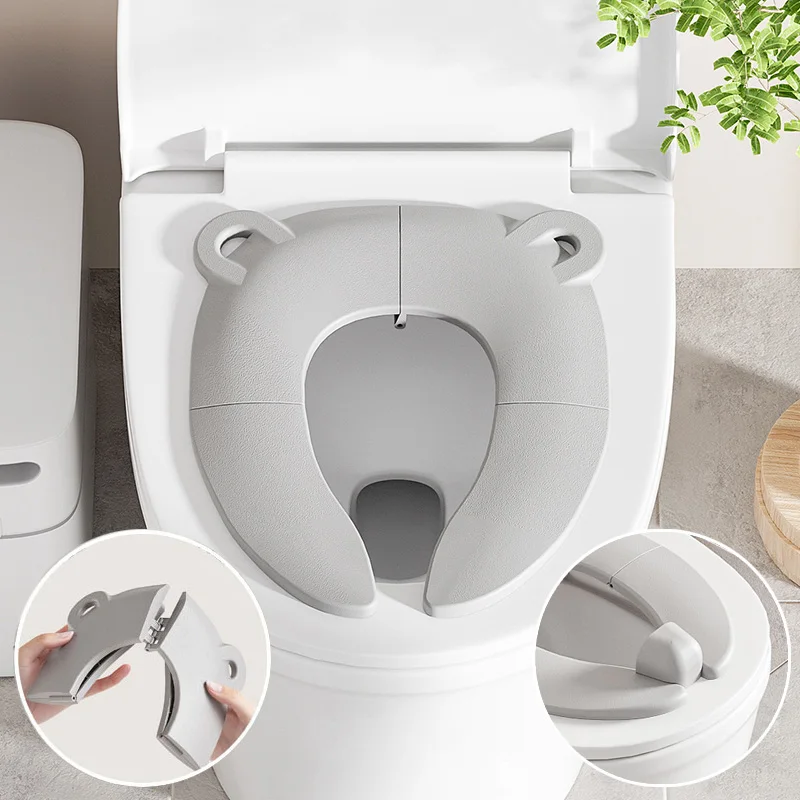 

Детская подушка для унитаза, складной горшок для путешествий, портативное детское сиденье для приучения к туалету, удобный блок-писсуар, коврик для унитаза, мультяшный коврик