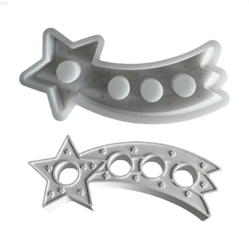 Star Bracket Mold Silicone Texture Suitable for Making Candlestick NM