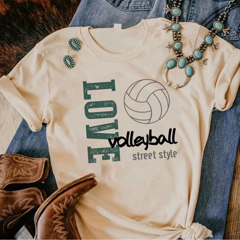 

Volleyball Tee women harajuku t shirt female y2k Japanese clothes