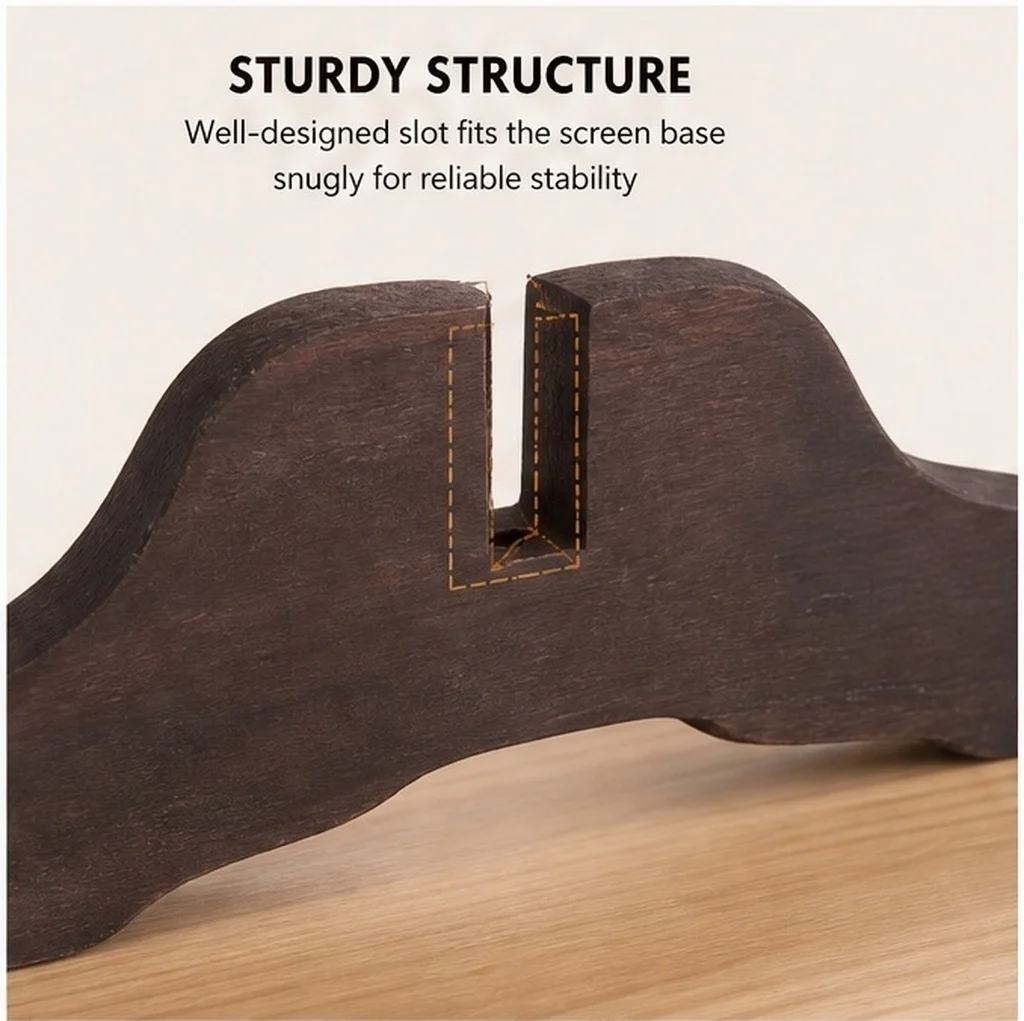 4Pcs Folding Screen Stand Wood Partition Base Privacy Screen Holder Room Divider Feet for Office Meeting Home Wall Stable
