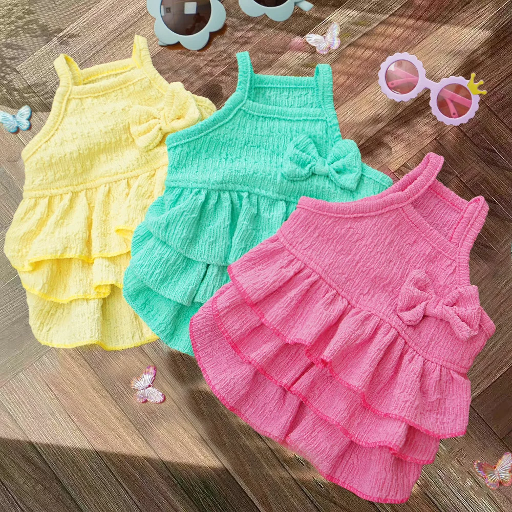 

Pet Dog Princess Dress Thin Small Dog Clothing Cat Clothes Summer Dog Pet Clothes