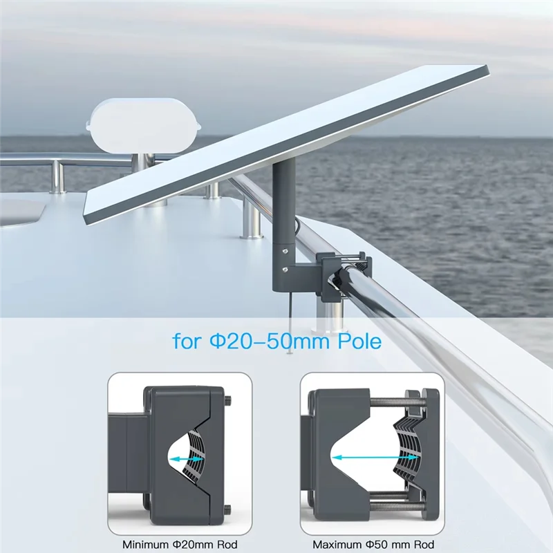 -MEOF لـ Starlink Gen 3 RV Ladder Mount 360 °   رف تثبيت قابل للتعديل لمحول أنبوب نطاق ملحقات التثبيت Starlink V3