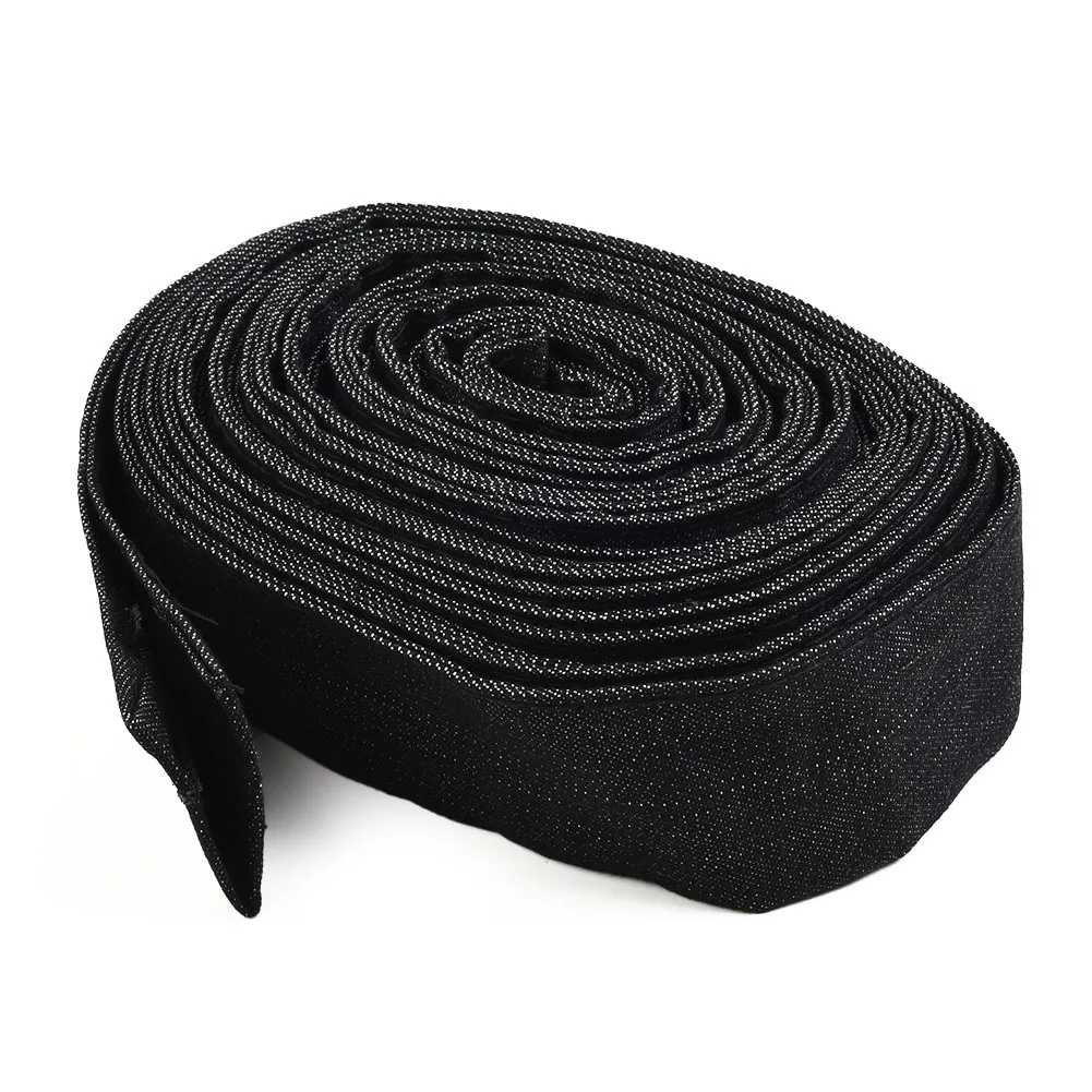 Tape Protective Cover 7.5m / 25ft Black Cable Cover Cotton Hose Wrap Hydraulic Protective Sleeve Sheath Brand New