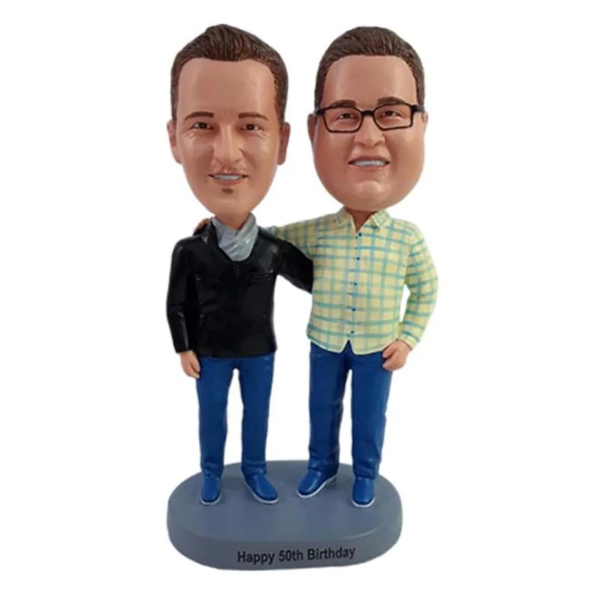 

Персонализированная фигурка-бобблхед из глины по фото, ручная работа, для лучших друзей, уникальный подарок, коллекционная вещица, друзья навсегда