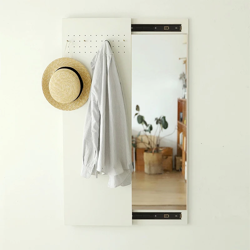 Custom mirror ins dressing fitting whole body home wall mount wall mirror bedroom door fold non-floor modern entrance