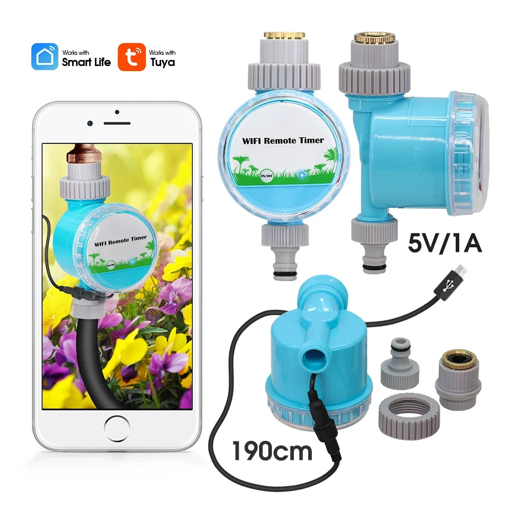 High Quality Wifi Bluetooth-compatible Garden Irrigation Water Timer Smart Watering Controller Wireless Remote Control Plant Wat