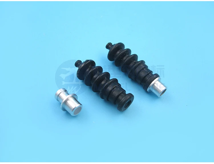 2pcs/lot RC Boat Aluminium fittings and Rubber Bellows Radio Box Seals Ideal organ For Servo Push Rod Seal To Rudder Parts