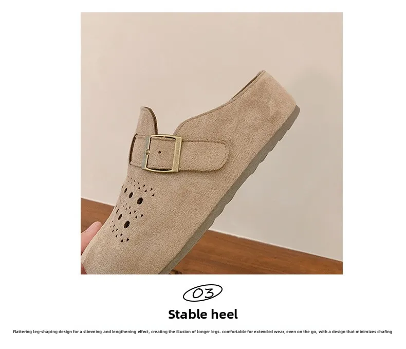 Modische neue Damen-Hausschuhe in Uni-Farben mit Löchern, Sommer-Neuheit, einfache, geschlossene Zehenpartie, dicke Sohle, bequeme Damen-Freizeitschuhe, Strand-Sandalen – Detail 6