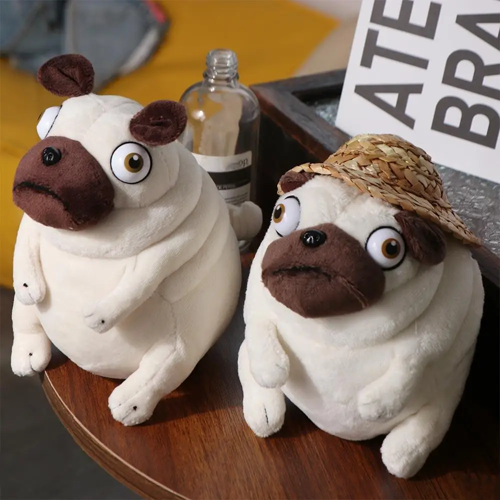 Room Decoration Soft Toy Accompany Toy Sitting Pug Dogs Pug Dog Plush Doll Stuffed Toy Elf Fat Pug Plush Toys Pug Dog Plush Toy