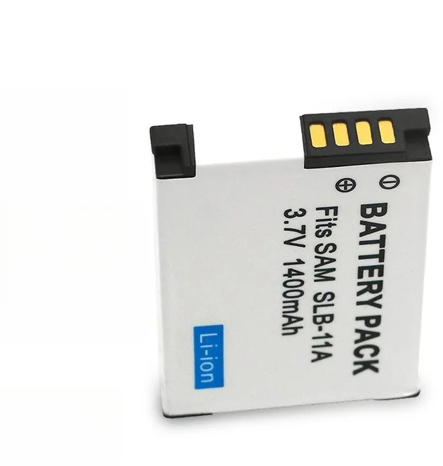 Reemplazo de batería de 1400mAh SLB-11A para cámaras digitales Samsung ST5000/ST1000/WB100/WB650 Li-ion de alta capacidad