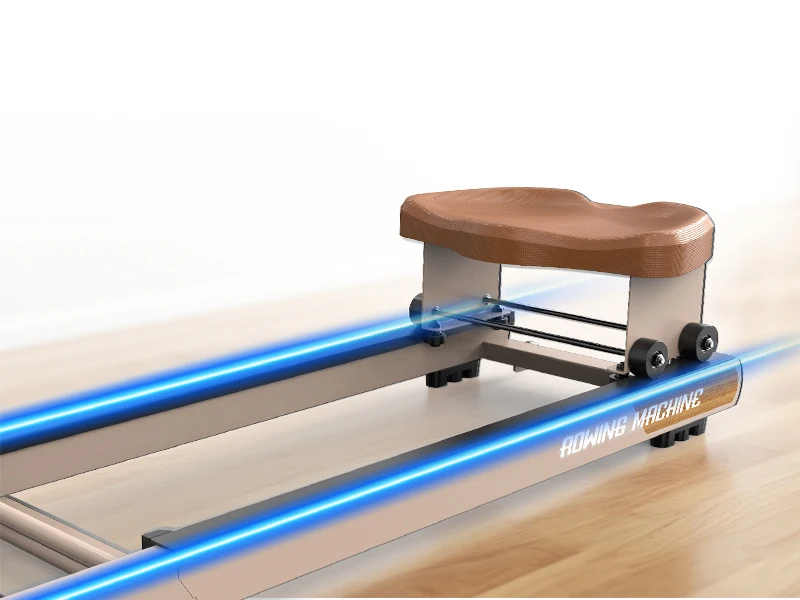 Faltbares Wasser-Rudergerät | 160KG Traglast | Bluetooth-Monitor | 180 ° Klappbares Heimtrainer-Rudergerät mit Aufbewahrungsrädern – Detail 6