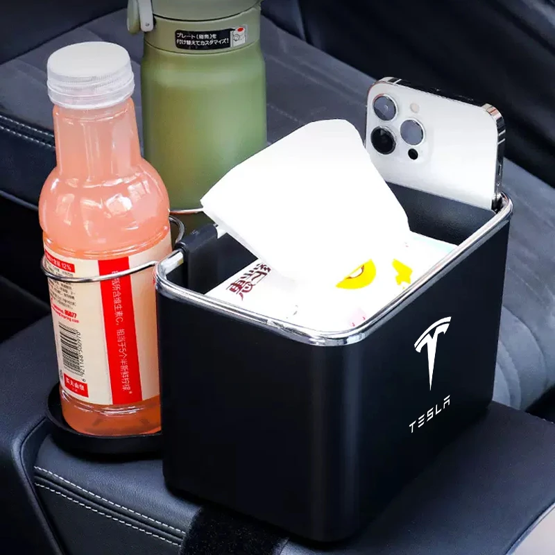 Multi-function Car Storage Box Armrest Organizers Car Interior Stowing Tidying Accessories For Tesla Model 3 S X Y Roadster