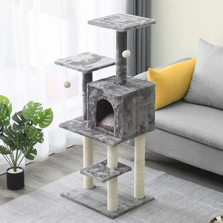 2022 New Pet Toys Interactive Rest Cat Furniture Cat Tree Tower Cat TreeHot Sales