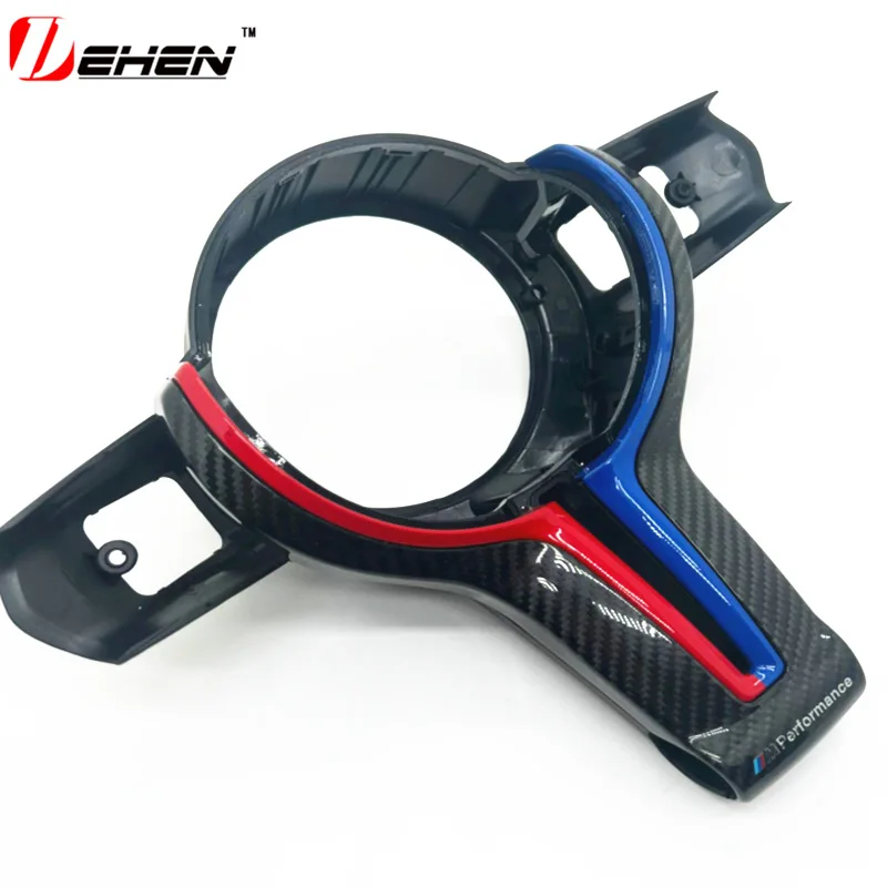 Applicable to BMW's old F series 1234567 series F20 F10F30 modified two-color carbon fiber steering wheel cover