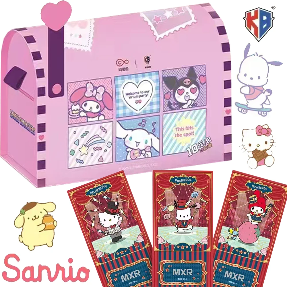 

KABAO Sanrio Ticket Stub Коллекционные карты My Melody Cinnamoroll Аниме Персонаж игры Коллекционные карты Детские игрушки Праздничные подарки