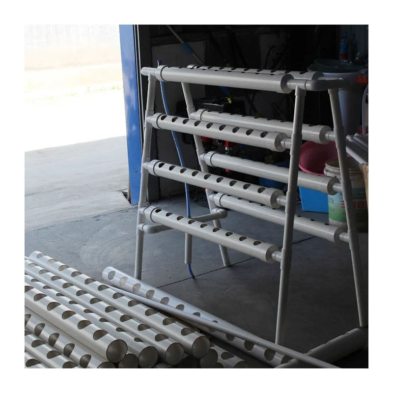Multi-Feature Soilless Cultivation Agriculture Hydroponic Three-Dimensional Double-Sided 4-Layer 8-Tube PVC Pipe 72-Hole Lettuce