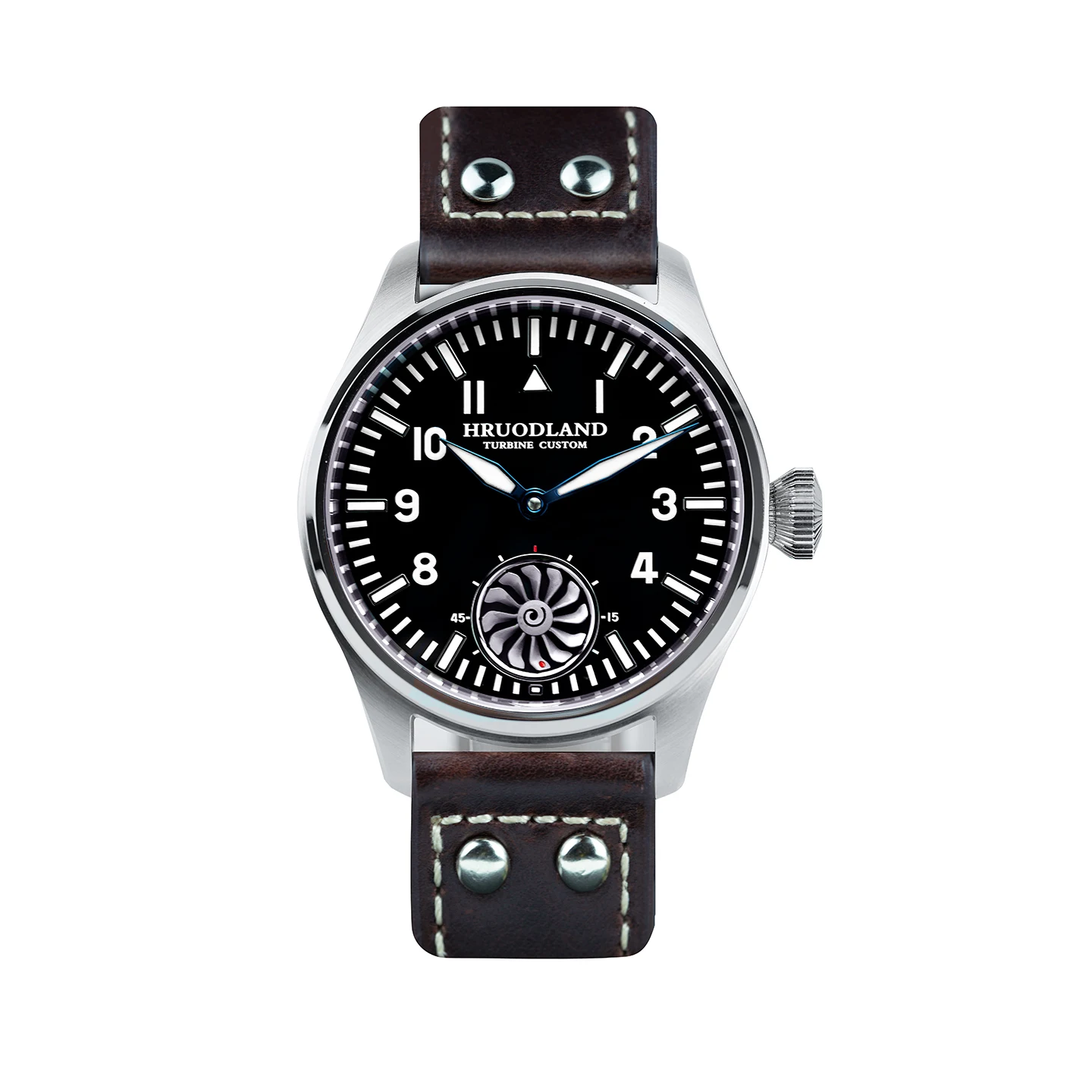 Hruodland Pilot Retro Men\'s St3620 Manual Mechanical Watch Luxury Sapphire Bgw-9 Night Light Waterproof Sports 5Bar Clock Reloj