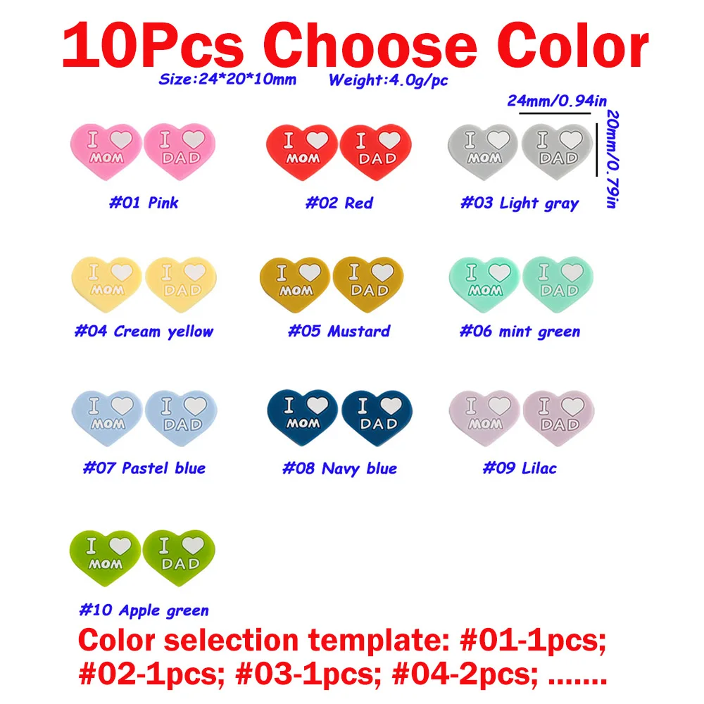 10pcs Choose colour