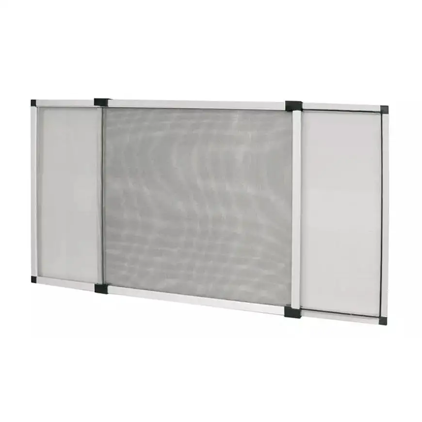 MAXHOME–Mosquitera extensible de aluminio blanco, Mosquitera fija extensible color blanco adaptable