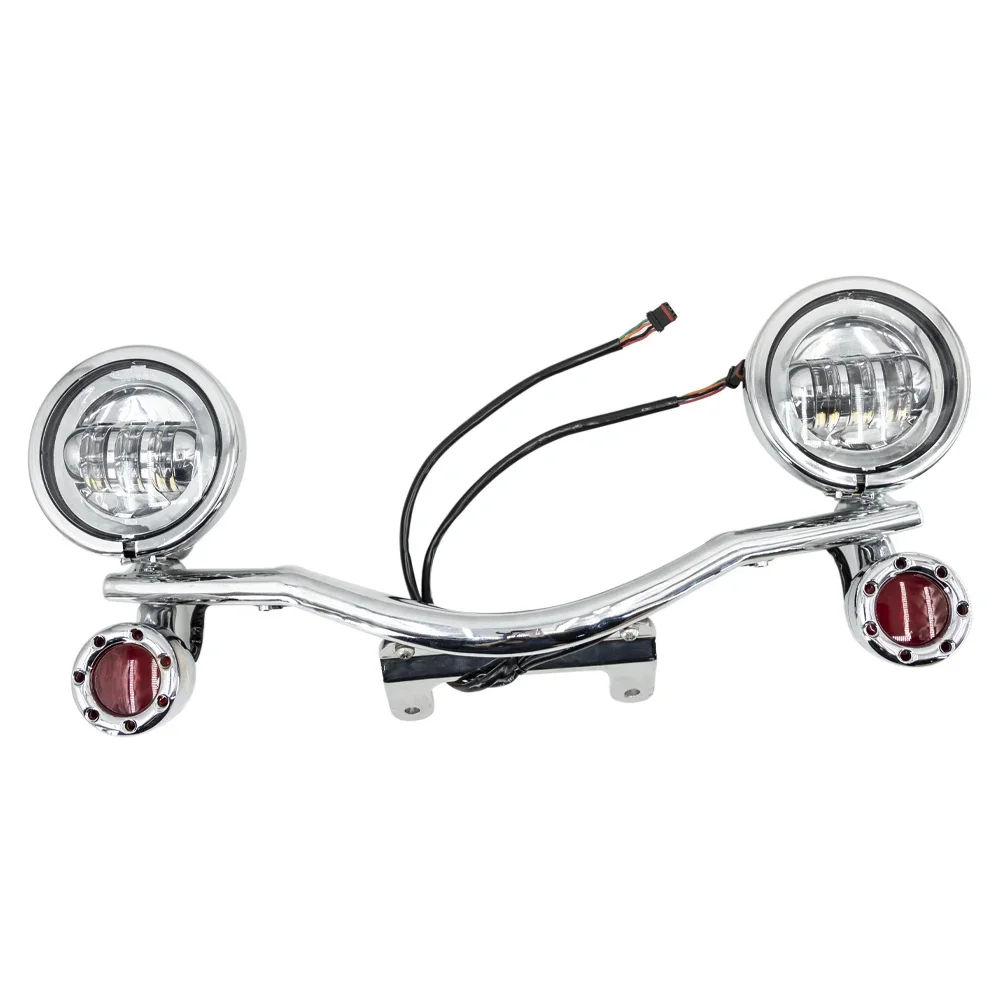 Afbeelding 4: motorfiets led extra lamp kit mistlamp kit geschikt voor Harley Softail Heritage Classic FLSTC 18-24