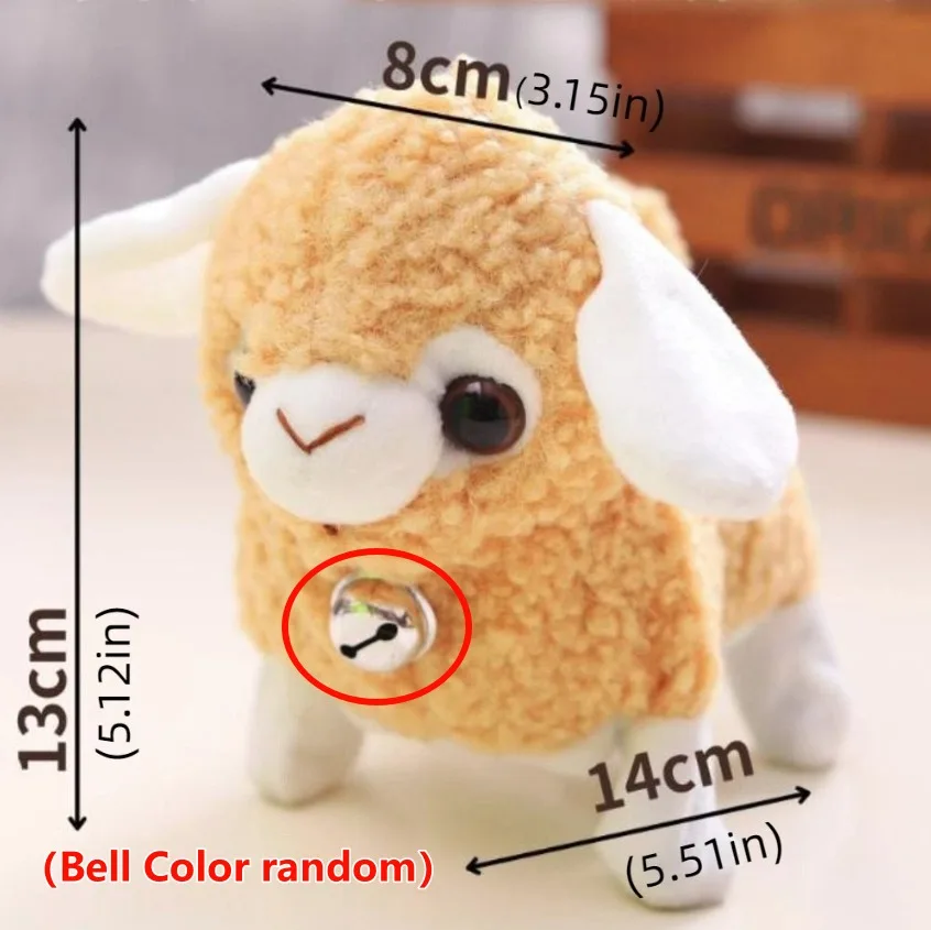 Simulation Electric Alpaca Toy Sound Toys With Sound Running Singing Lamb Movements Kawaii Walking Interactive Alpaca