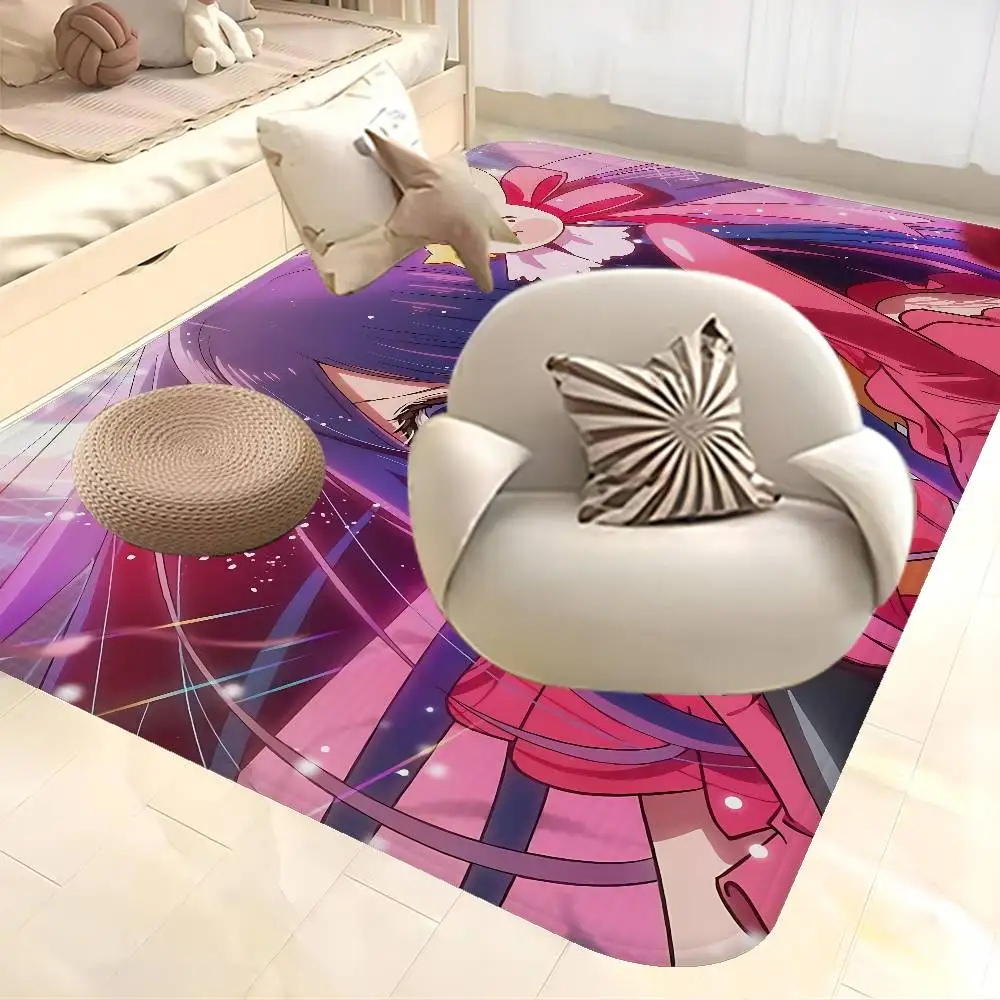 Popular Drama Anime O-Oshi N-No K-Ko Floor Mat INS Style Soft Bedroom Floor House Laundry Room Mat Anti-skid Household Carpets