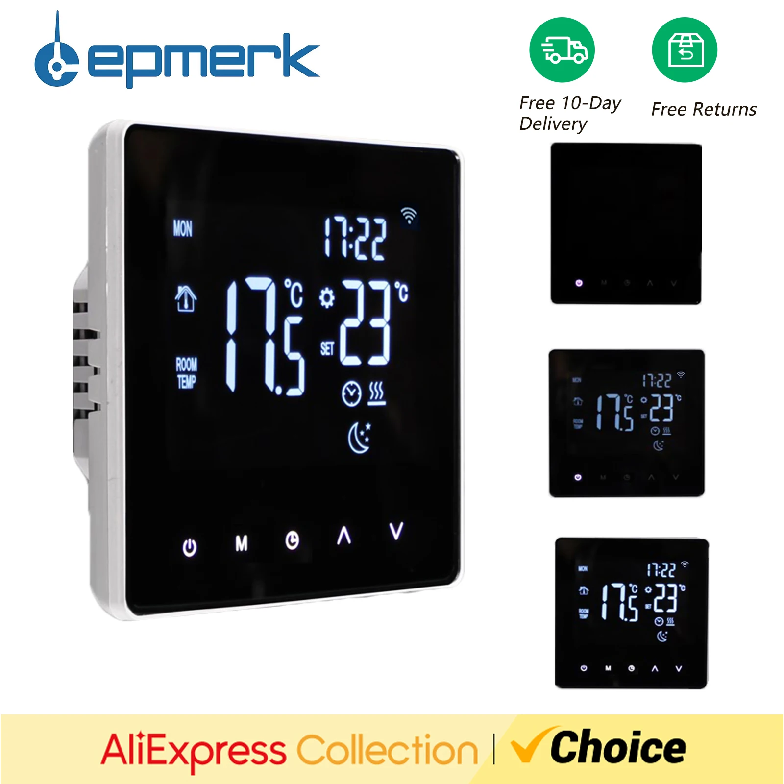 WiFi Smart Thermostat Temperature Controller LCD Touch Screen Week Programmable App Control Underfloor Heating Thermostats