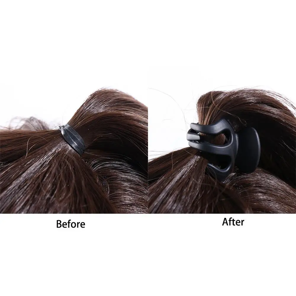 미니 헤어핀 여성용 헤어 클로 솔리드 컬러 블랙 소녀 헤어핀 하이 포니테일 고정 클립 한국 스타일 헤어 클립 작은 헤어 클로