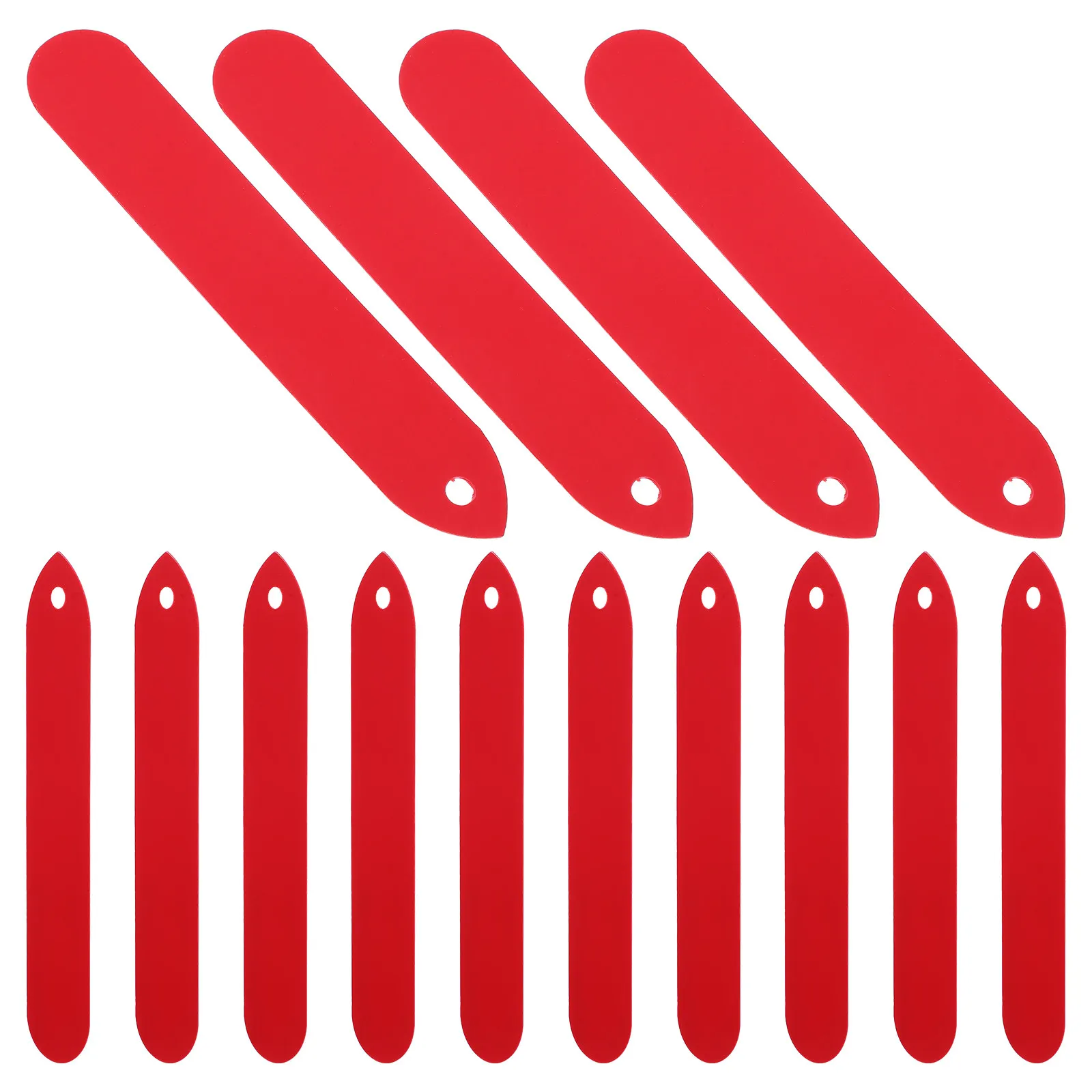 

100 шт. перфорированных пластиковых этикеток для растений, водонепроницаемые, УФ-стойкие, с возможностью надписи, для цветов и трав