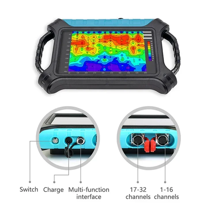 Accurate And Portable 3000M Deep Depth ADMT Resistivity Survey Instrument For Hot Spring Geothermal Exploration