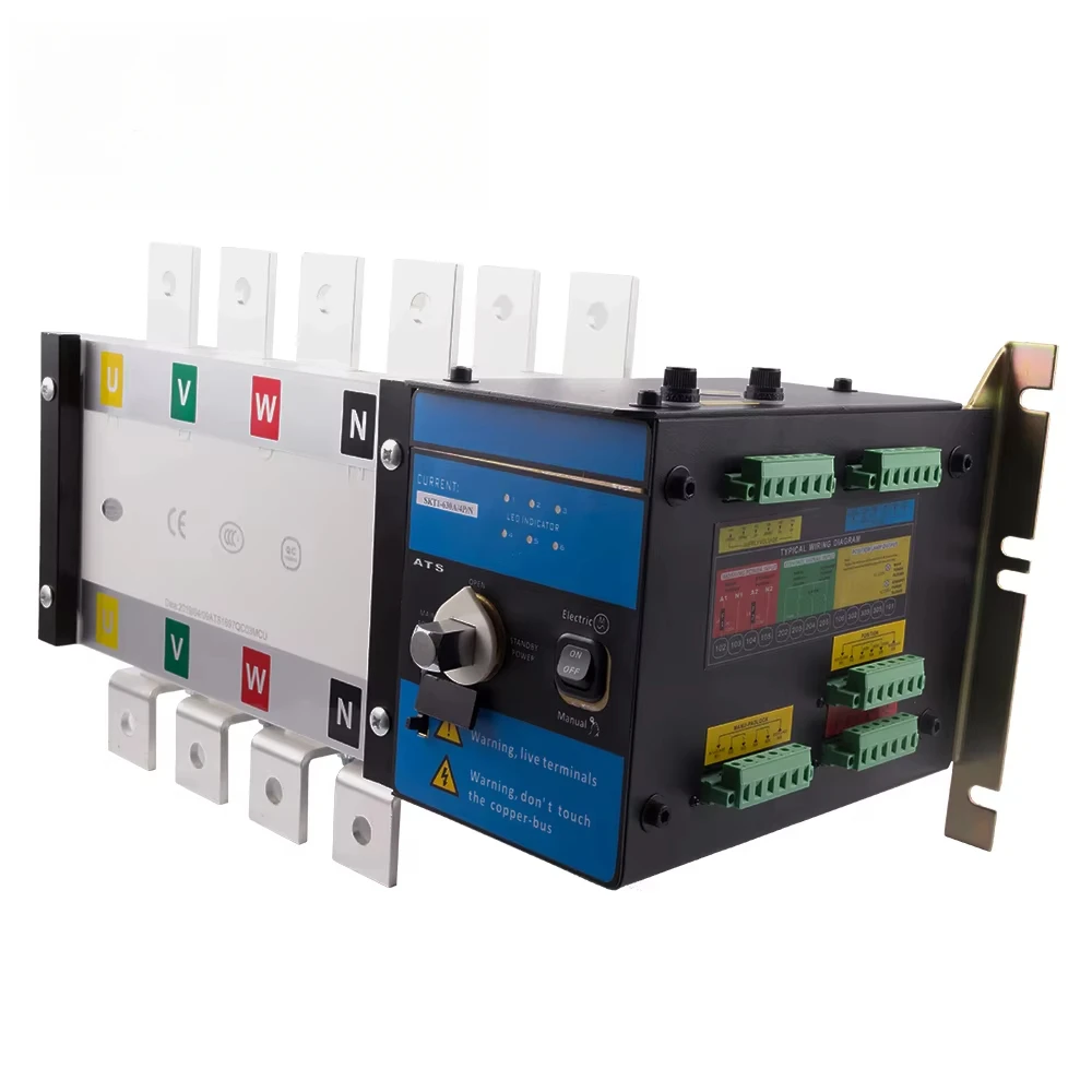 Ats 630a 800A 4p Controller Automatic Transfer Switch Three Phase Smart Intelligent Dual Power Transfer for Generator Set