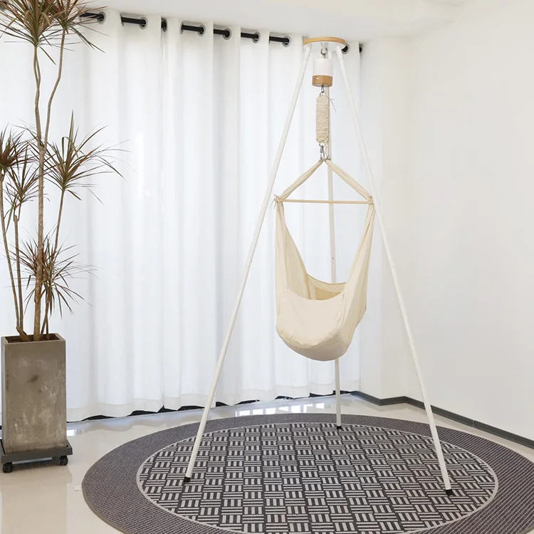 Foldable Portable Smart Baby Hammock Set with Spring and Stand Indoor for Babies Use