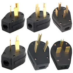 Black 30A 50A America Wire Industry Plug Socket NEMA L5-50 6-30 10-50 L14-30 L14-50R L14-50P US Locked Power Cord Connector Plug