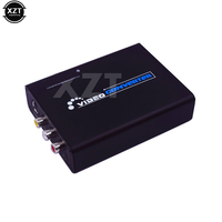 AV+S-Video to HDMI-Compatible AV Video Converter HDTV 1080P HD Video Audio RCA to Digital Signal Decoder for TV PC Computer DVD
