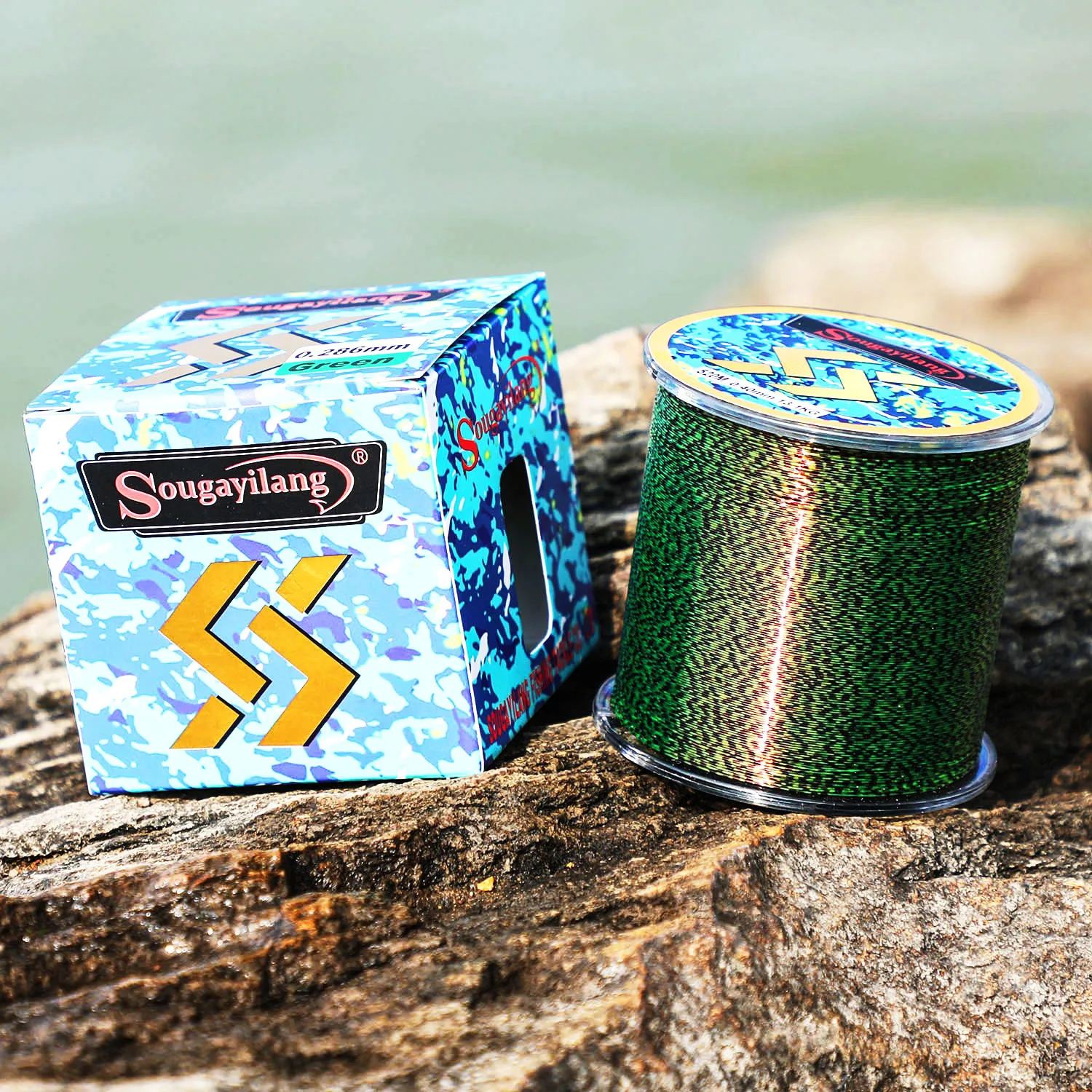 Sougayilang 520M Invisible Spoted Nylon Fishing Line Carp Fishing Line Monofilament Speckle Fishing Line Fluorocarbon Line image 4