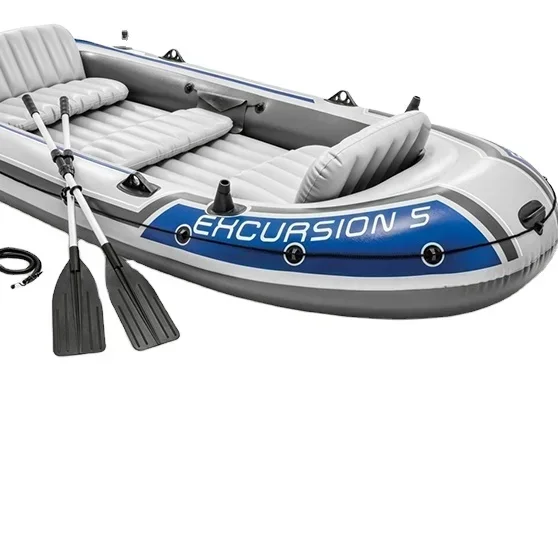 INTEX 68325 excursion 5 set hot sale fishing kayak 5 Person Inflatable Boat With 5 Seats Ocean Kayak