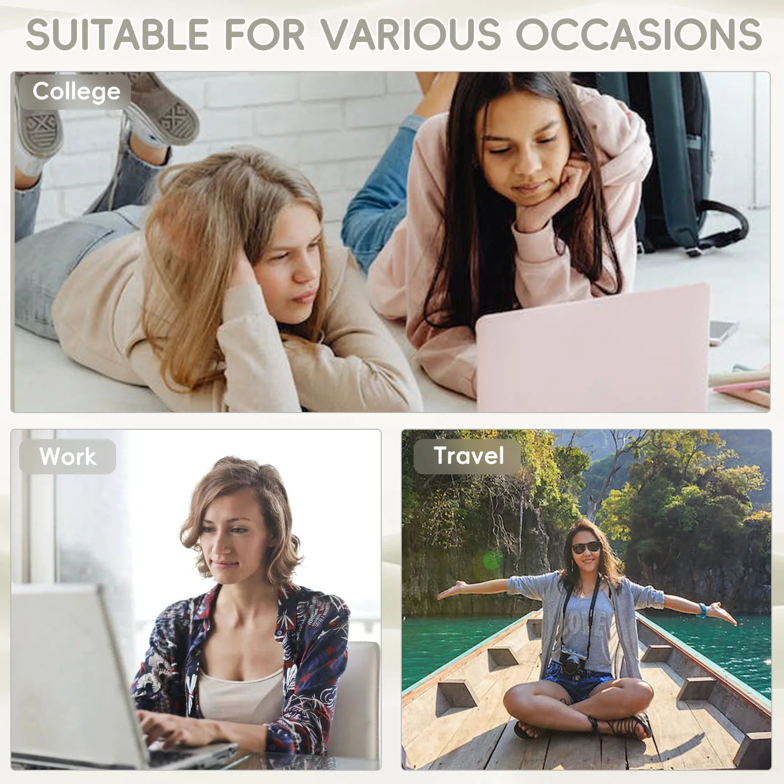 حقيبة ظهر Ryanair 40X20X25 Cabin حقيبة ظهر للأمتعة اليدوية، حقيبة ظهر للكمبيوتر المحمول، حقيبة ظهر للرحلات القصيرة للنساء والرجال، حقيبة ظهر تنفيذية #6