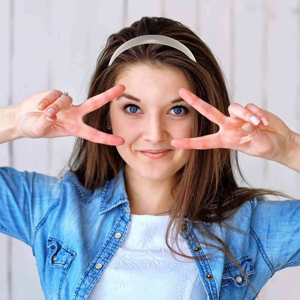 

10Pcs Thick Plastic Headband Plain Bulk Solid Color Wide Hair Bands for Women Girls DIY Craft Handmade Accessories