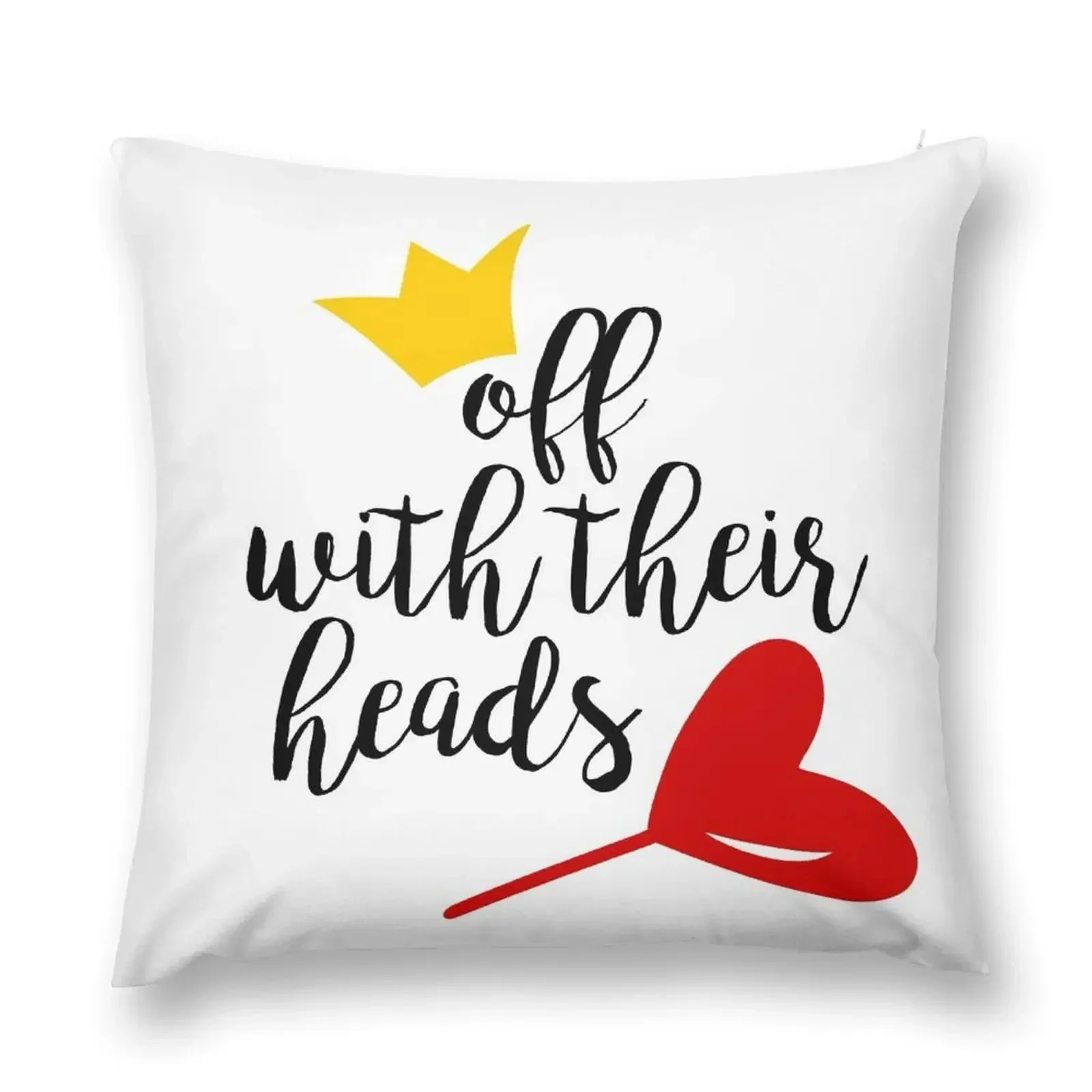 Off With Their Heads Throw Pillow Pillow Cover Christmas Pillow Cushions Cover