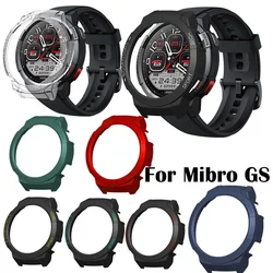 Hollow PC Watch Protector Case For Mibro GS Smartwatch Frame Hard Cover Protective Shell Case for Mibro GS Bumper Accessories