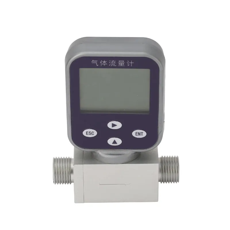 ESMF009 instantaneous flow monitoring ,O2 N2 H2 Ar flow gauge / meter with 10,25,200SLPM