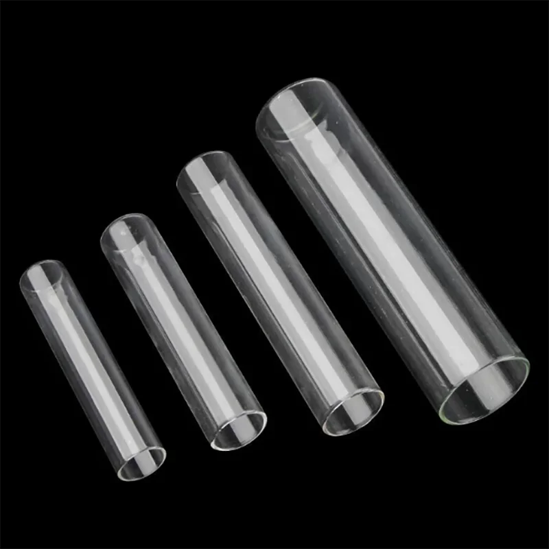 10Pcs Glass test tube high borosilicate flat mouth flat bottom test tube high temperature resistant  12/13/15/18/20/25/30mm