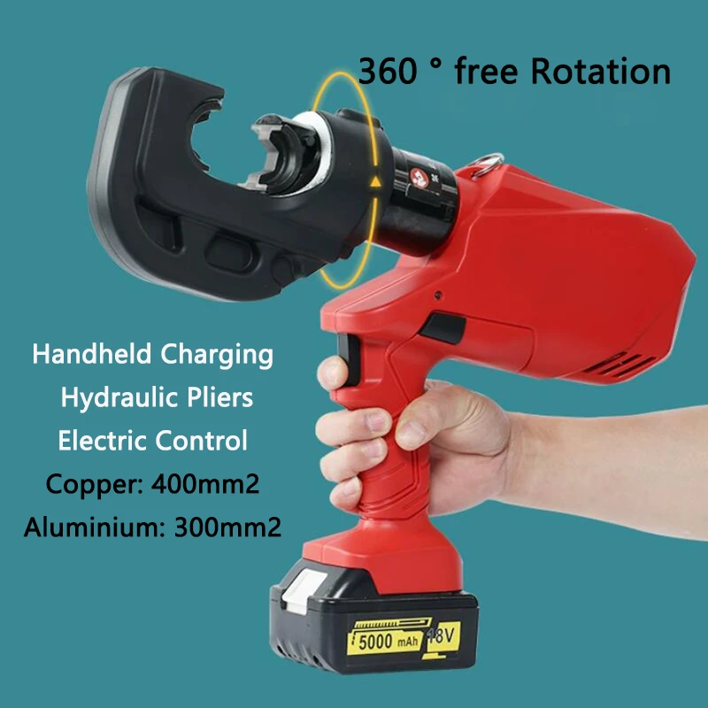 Brushless Electric Hydraulic Pliers Rechargeable Electric Crimping Pliers EZ-400 Copper Aluminum Terminals Crimping machine