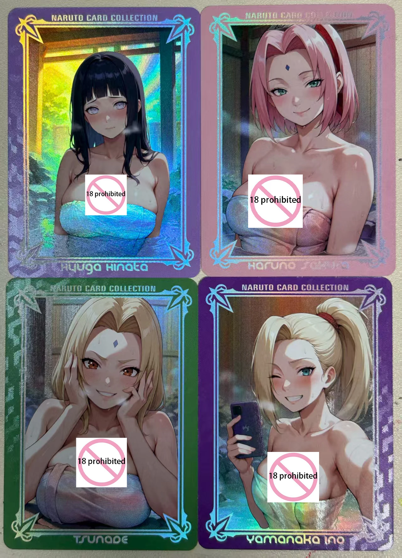 

Наруто Харуно Сакура ACG Diy Self Control Collect Signature Trading флэш-карта аниме мультфильм оригинальная серия подарок